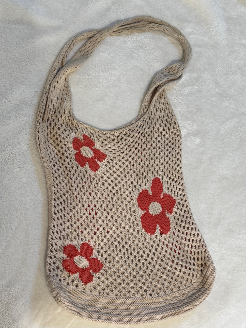 CROCHET FLOWER TOTE BAG